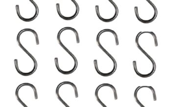 Samnantools Pure Metal S-Shaped Hooks — 4" Inch (10 cm x 5 cm) Hangers for Indoor/Outdoor Use-Load Capacity 60 kg (Pack of 12)