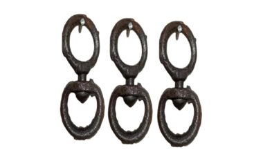 Samnantools Rustic Iron Swivel Ring Hook — Bhawar Kadi(Pack of 3) pcs