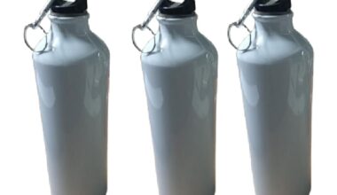 Samnantools 500 mL Aluminium Sipper Bottles for Sublimation Printing – Not Printed – Customizable Blank Bottles for Personalization – Pack of 3