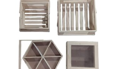 Samnantools Customize Wooden Marava Box Designs – Traditional Handcrafted Storage Boxes for Sweets, Spices & Gifts Wooden Finish – Pack of 4