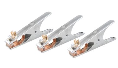 SamnanTools Welding Earth Clamp 600A with Brass Jaws – Heavy-Duty Ground Clamp (Pack of 3)