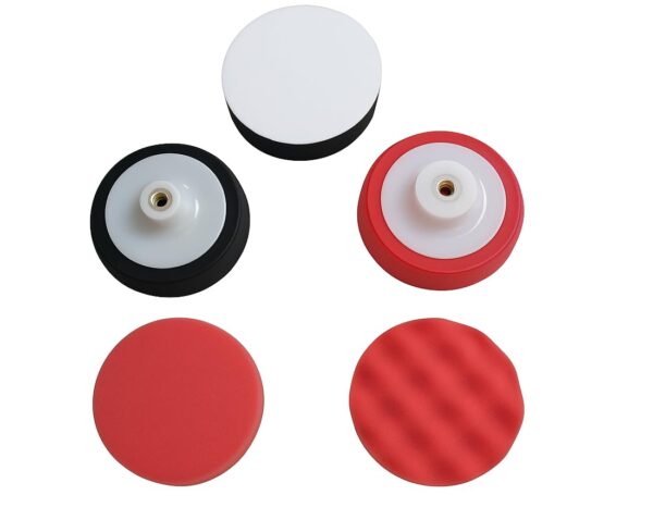 SamnanTools 5-Inch Car Polishing & Buffing Pad Combo – Pack of 5 Sponge Pads for Auto Detailing, Waxing, Buffing, Scratch Removal