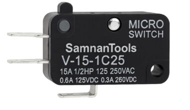 SamnanTools V-15-1C25 Micro Switch – 15A 250V AC Limit Switch for Power Tools, Appliances & Industrial Equipment
