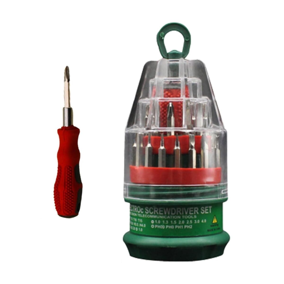 61TtaW+ZlmL._SL1500_ Samnantools Screwdriver Set | 31Pcs Small Screwdrivers, Home Improvement Tool Electronic Repair Kit for Computer, Laptop, PC, Cell Phone - Image 1