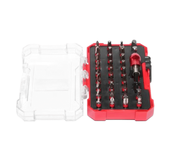 32PCS Screwdriver Bit Set – Precision Magnetic Bits for Drill, Driver, and Hand Tools (Chrome Steel)