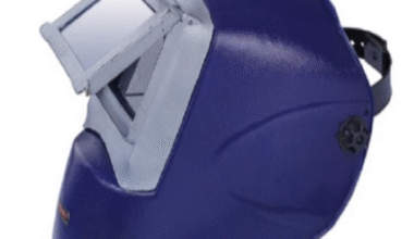 Head Shield with Outer Protection Lens, Shade 11 DN Athermal Glass & Large Internal Protection Glass – Heavy Duty Welding & Grinding Safety Helmet