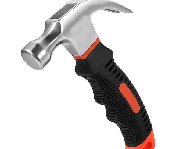 Steel Mini Claw Hammer With Fiber Handle Rubber Grip, 250g