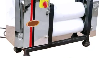 Samnantools Stainless Steel Samosa Patti Machine with Teflon Roller | Automatic Dough Sheet Maker for Samosa Patti, Spring Roll & Momo Wrappers