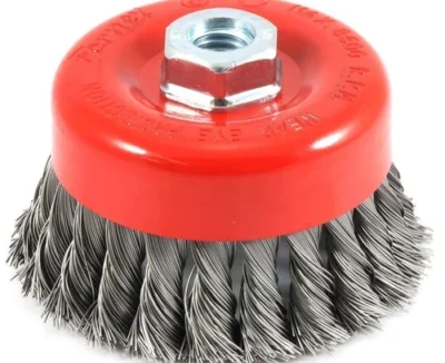 Cup Brush 4" (100mm) Twisted – Heavy Duty Wire Brush for Rust Removal & Surface Cleaning