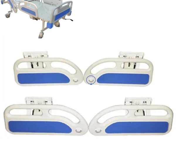 Samnantools ICU Bed ABS Side Railing Panel, Size/Dimension: 2100 X 900 X 500mm| Lift Damping ABS Hospital Bed Guardrail Pack of 4 Multicolor