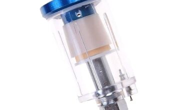 Mini Air Oil Water Separator Filter for Compressor Spray Paint Tool 1/4