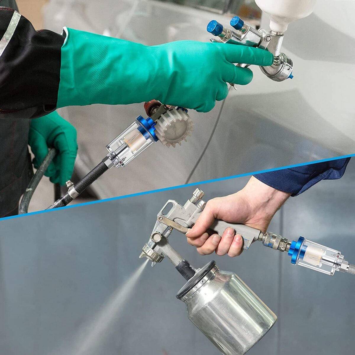 Mini Air Oil Water Separator Filter for Compressor Spray Paint Tool 1/4 - Image 2