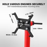 Samnantools Engine Rotary Stand Model ERS-1250 | Heavy-Duty Engine Stand with 567 Kg (1250 lbs) Load Capacity | 360° Rotating Head | Sturdy Steel Construction for Garage & Workshop Use - Image 2