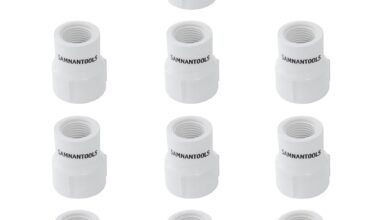 20mm PVC Threaded Coupling | One Side 3/4 Inch Female Threaded Adaptor | 3/4 inch PVC connector | Pack of 10