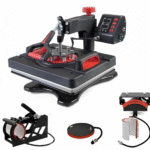 Heat Press Machine – Multifunctional T-Shirt Printing Machine for Mug, Cap, Plate, Hat & Sublimation Printing | 360° Swing Away Digital Combo Heat Machine