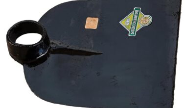 Digging Hoe Manvetty Iron Steel Spade for Gardening | Heavy-Duty Garden Hoe Head Without Handle | Durable Iron Spade for Farming, Weeding & Soil Digging