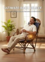 Comfortable Cotton Long Chair Cushion | Straight Chair Pad for Rocking Chairs, Dining Chairs & Loungers | Indoor & Outdoor Use | Multicolor|Cushion only - Image 2