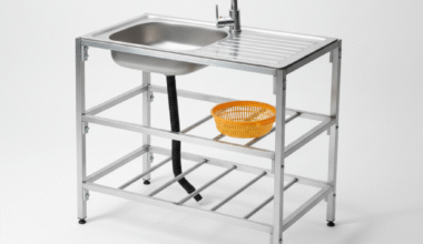Samnantools Stainless Steel Restaurant Sink with Shelf and Tap – Commercial Kitchen Sink with Faucet, Undershelf Storage & Drainboard – Heavy Duty for Hotels, Cafes & Catering Use