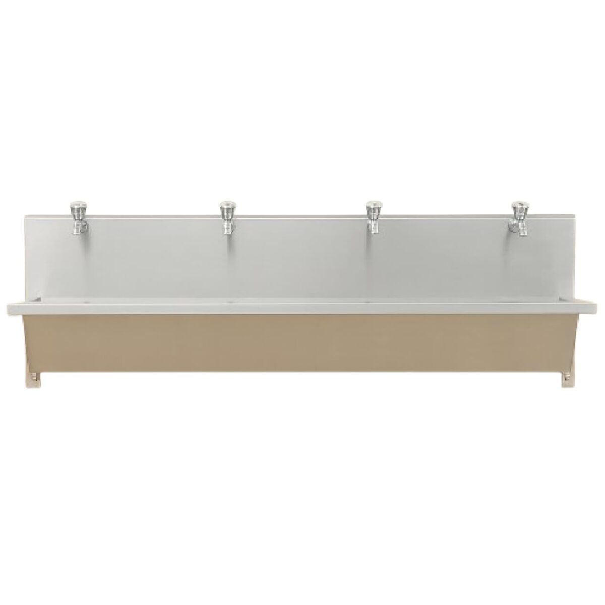 Samnantools Wall-Mount Hand Wash Sink with 4 Taps – Stainless Steel Commercial Handwash Station for Restaurants, Cafes, Hotels & Industrial Kitchens (H10in × W13in × L60in) - Image 1