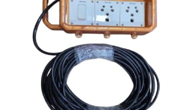 Industrial Unbreakable Extension Box with 18 Mtrs Pioneer Cord Wire | Heavy-Duty Shockproof Power Extension for Workshops, Construction & Home Use