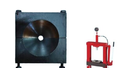 Hydraulic Bearing Press Plate | Heavy-Duty Steel Pressing Plate for Hydraulic Press Machines | Ideal for Bearing Removal, Power Tool Servicing & Workshop Use