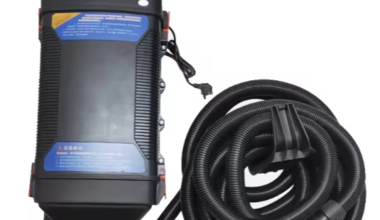 SamnanTools Wall Mount Car Vacuum Cleaner for Detailing Shops – High Suction Garage Vacuum for Car Interior Cleaning