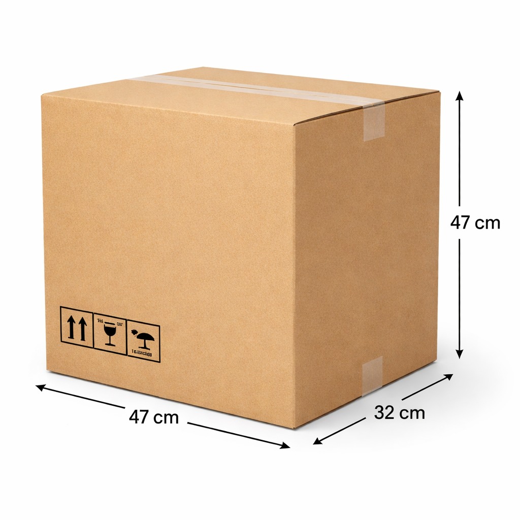 8e5da778-bf0c-42ac-a64b-2fddc21020a1 Heavy Duty Corrugated Carton Box 47×47×32 cm | Strong Packing & Moving Box | 5 Ply Durable Cardboard Storage Box for Shipping, Packaging, Warehouse, E-commerce Packing (5 Piece) - Image 1